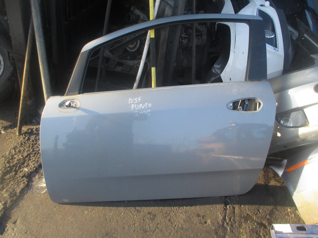 FIAT GRANDE PUNTO MK3 2008 3 DR PASSENGER SIDE BARE DOOR CHEMICAL GREY METALLIC