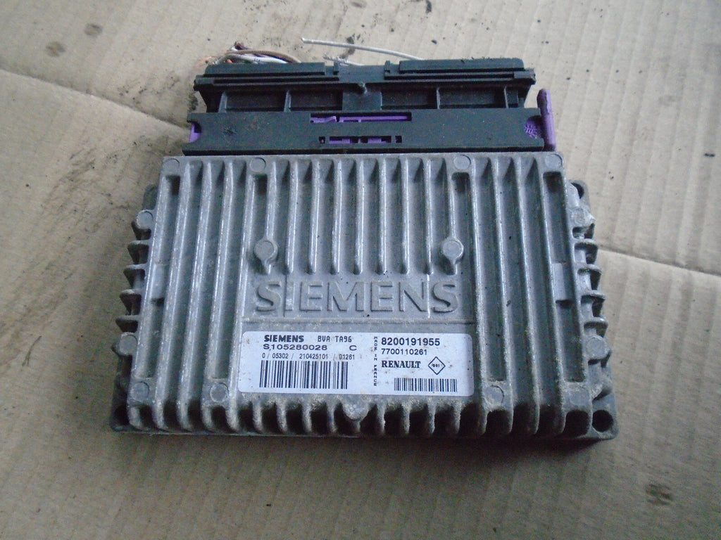 RENAULT MEGANE MK1 2001 1.6 PETROL ECU ENGINE CONTROL MODULE UNIT 8200191955