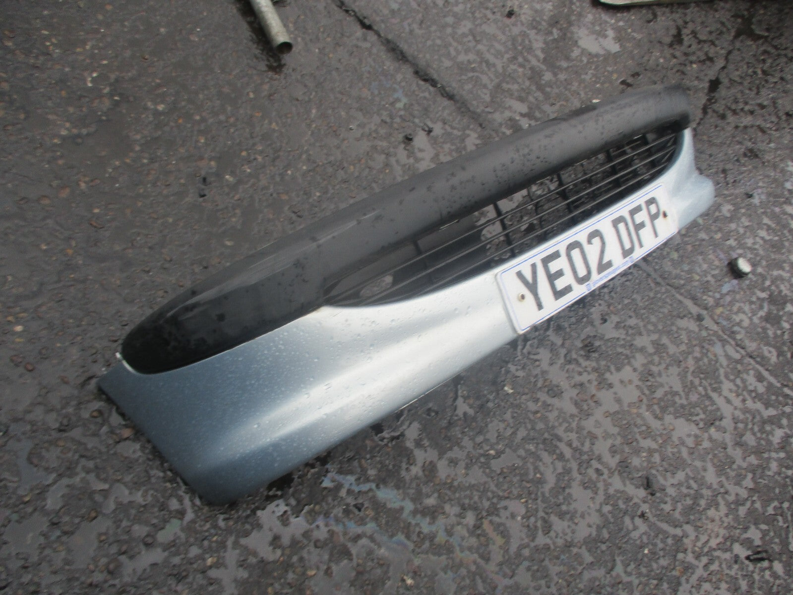 PEUGEOT 206 2002 FRONT COMPLETE BUMPER BLUE