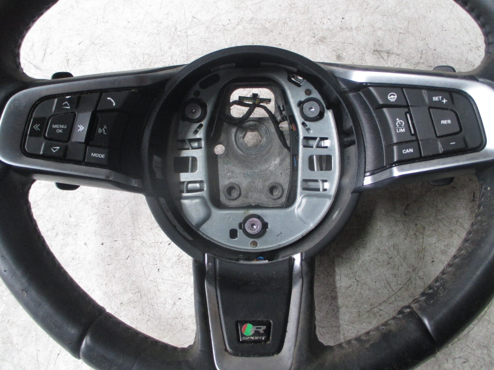 JAGUAR XE X760 2016 R SPORT LEATHER STEERING WHEEL GX7M3F563JC