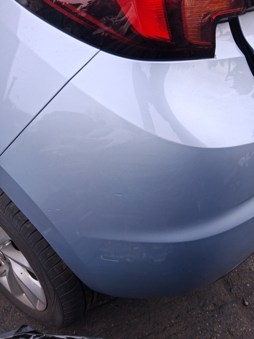 2019 VAUXHALL ASTRA K REAR COMPLETE BUMPER MAGNETIC SILVER METALLIC Z189
