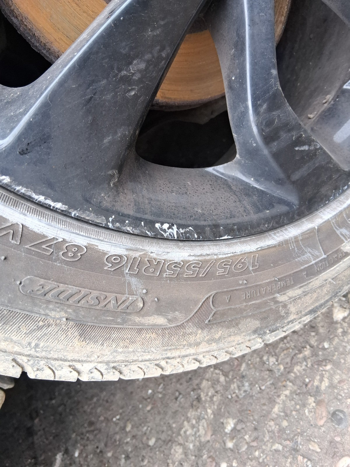 2019 VAUXHALL CORSA E 16 INCH ALLOY WHEEL WITH TYRE 195/55R16 REF 1