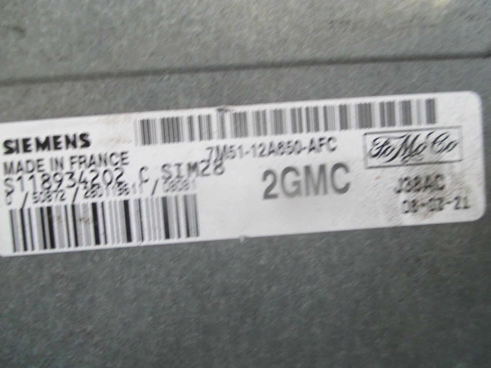 FORD FOCUS MK2 2008 1.6  PETROL ECU ENGINE CONTROL UNIT WITH LOOM 7M5112A650