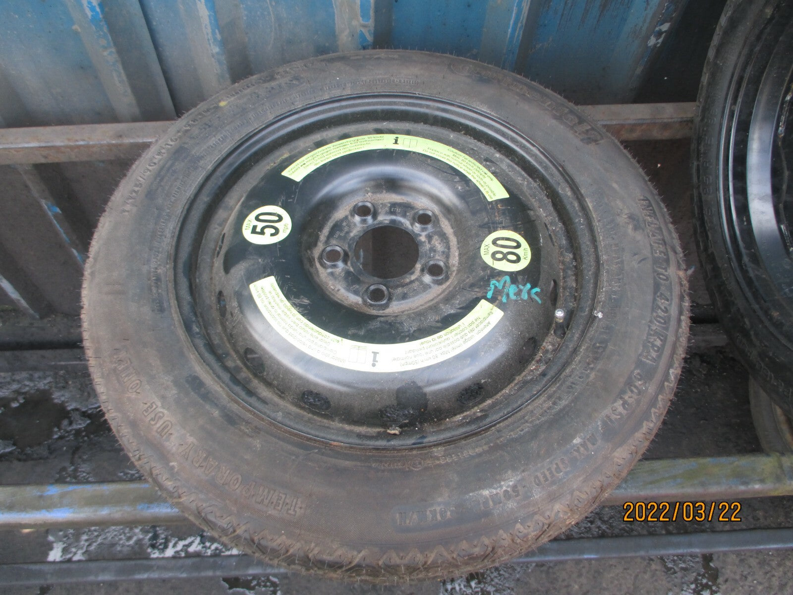 MERCEDES SPARE WHEEL SPACE SAVER TYRE 125/90R16 125 90 16 INCH                 R