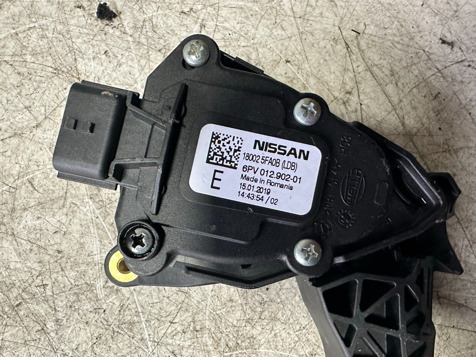 2019 NISSAN MICRA K14 THROTTLE ACCELERATOR PEDAL 18002 5FA0B