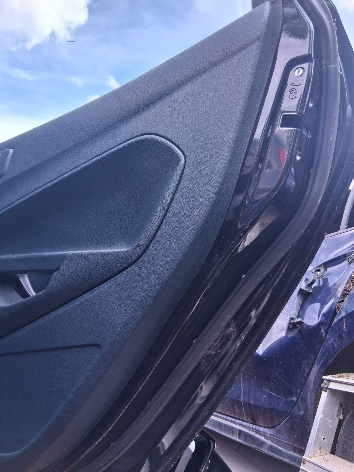 2012 FORD FIESTA MK7 5 DOOR OSR DRIVER SIDE REAR RIGHT COMPLETE DOOR BLACK