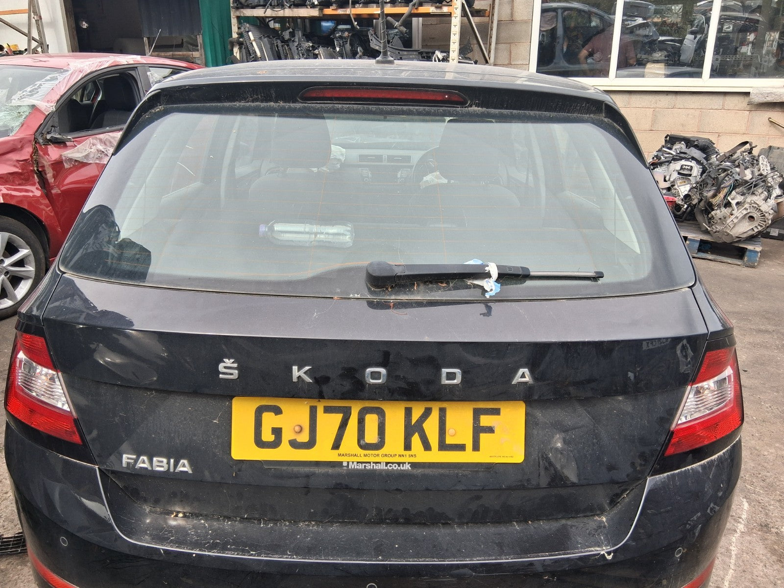 2020 SKODA FABIA MK3 NJ HATCHBACK COMPLETE REAR TAILGATE BOOTLID BLACK