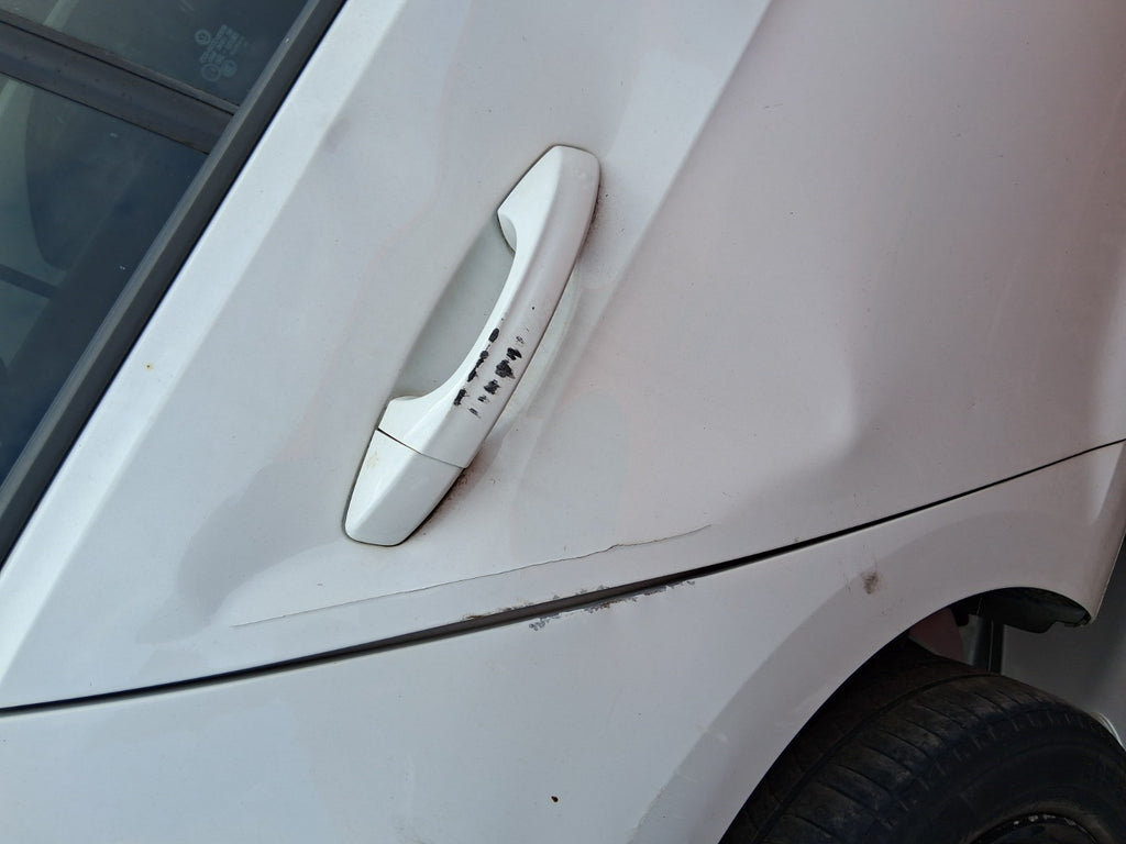 2016 VOLKSWAGEN GOLF MK7 OSR DRIVER SIDE REAR RIGHT BARE DOOR PURE WHITE LC9A