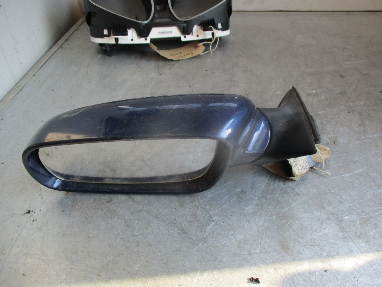 AUDI A4 8D 1999 AVANT ESTATE NS PASSENGER SIDE ELECTRIC DOOR WING MIRROR BLUE