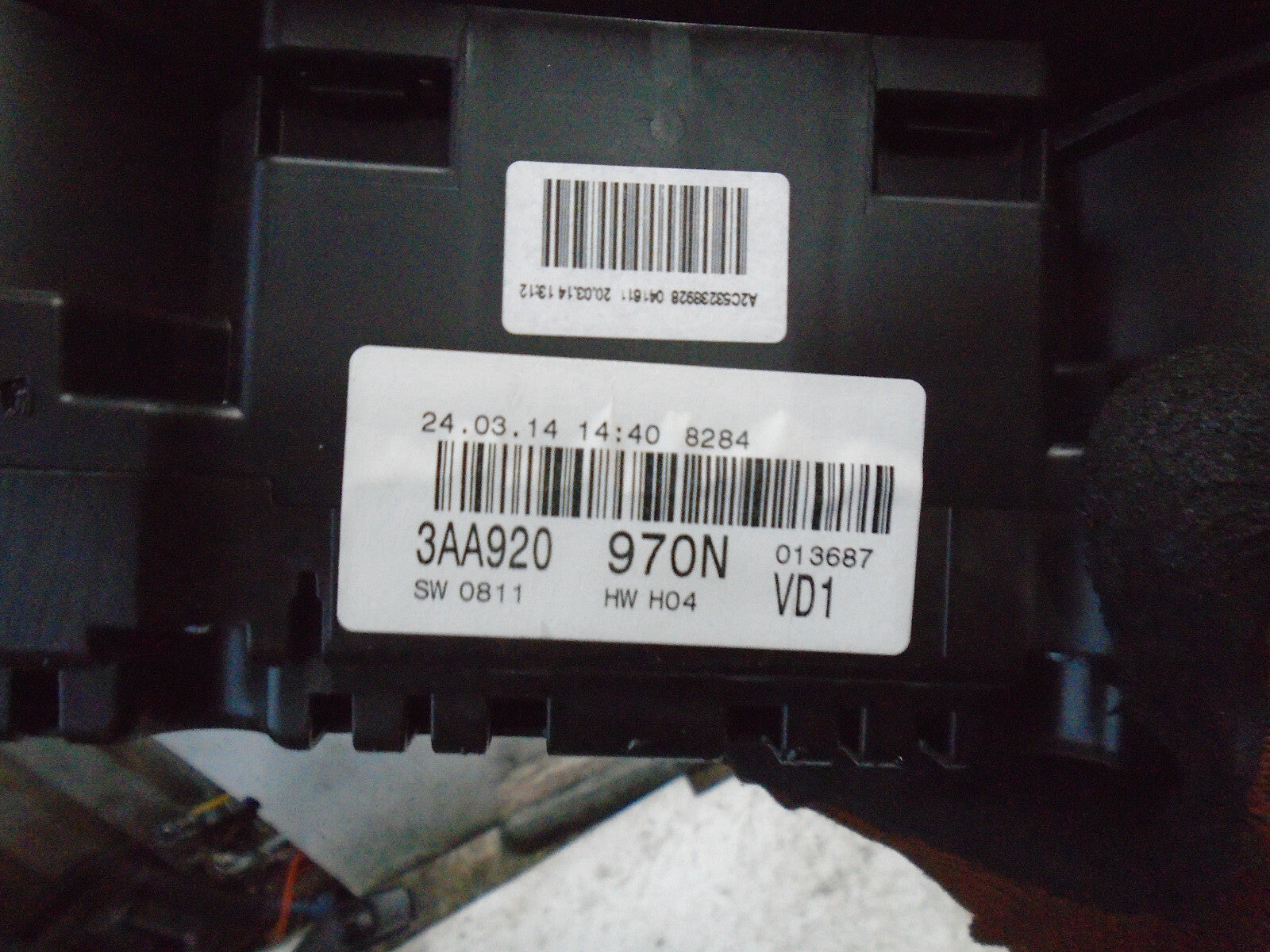 VW VOLKSWAGEN PASSAT 2014 B7 2.0 DIESEL SPEEDOMETER INSTRUMENT CLUSTER 3AA920970