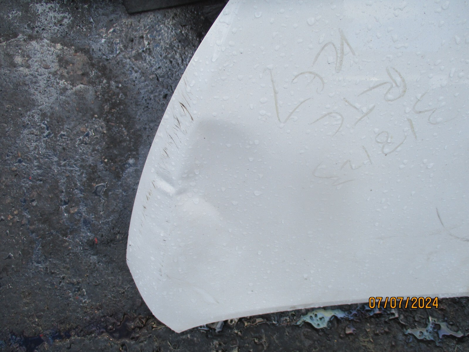 2023 KIA PICANTO MK3 JA FRONT BONNET PANEL WHITE DENTS