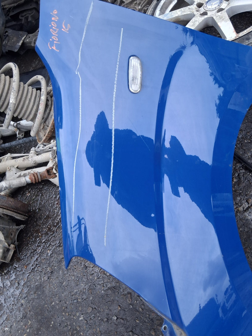 2016 FIAT FIORINO NSF PASSENGER SIDE FRONT LEFT WING PANEL BLUE