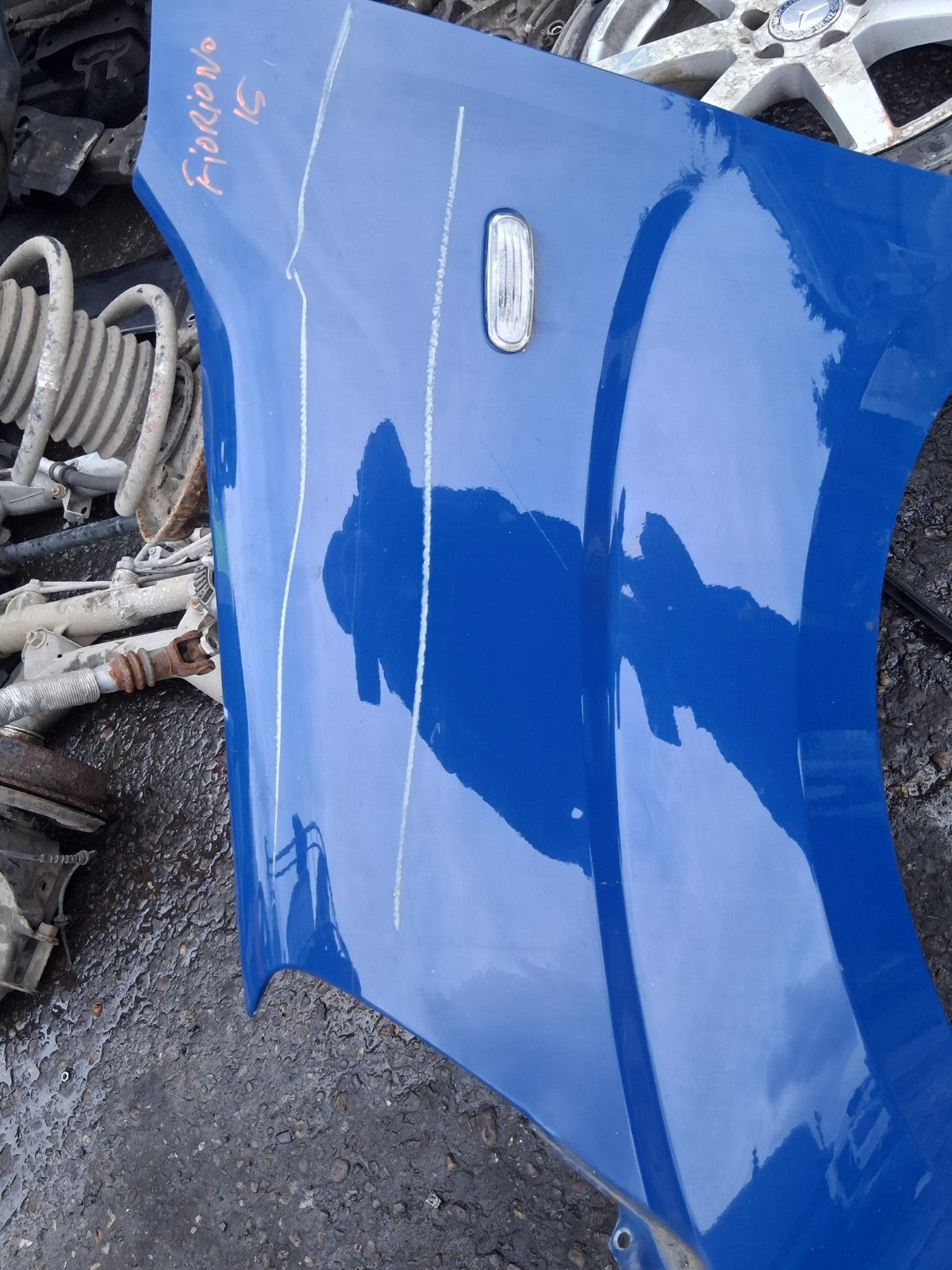 2016 FIAT FIORINO NSF PASSENGER SIDE FRONT LEFT WING PANEL BLUE