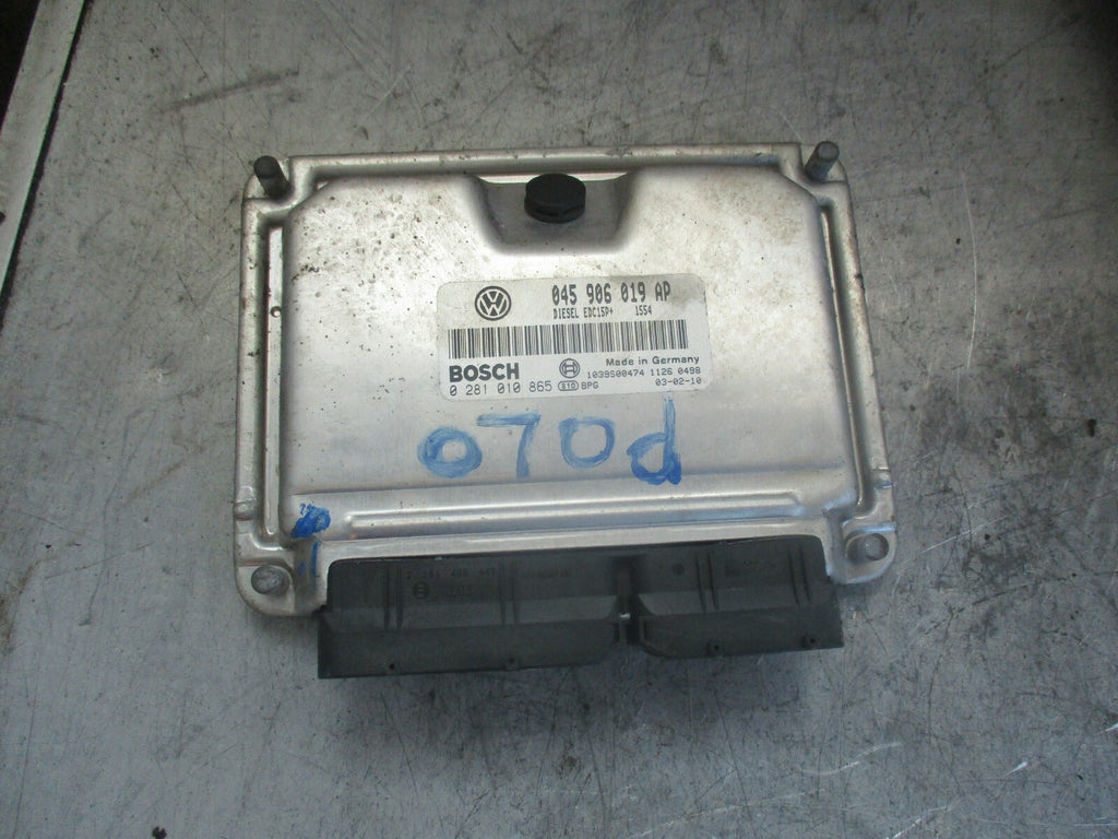 VW VOLKSWAGEN POLO 9N (MK4) 2002 1.4 TDI ENGINE CONTROL UNIT ECU 045906019AP