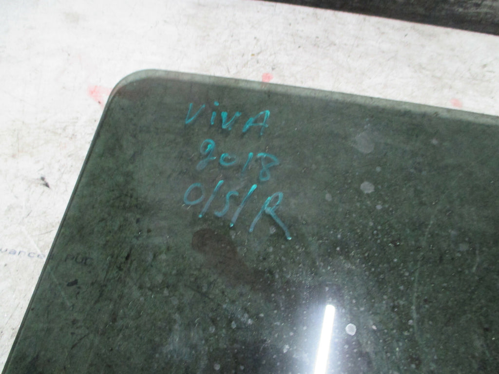 VAUXHALL VIVA 2018 OSR DRIVER SIDE REAR DOOR WINDOW GLASS