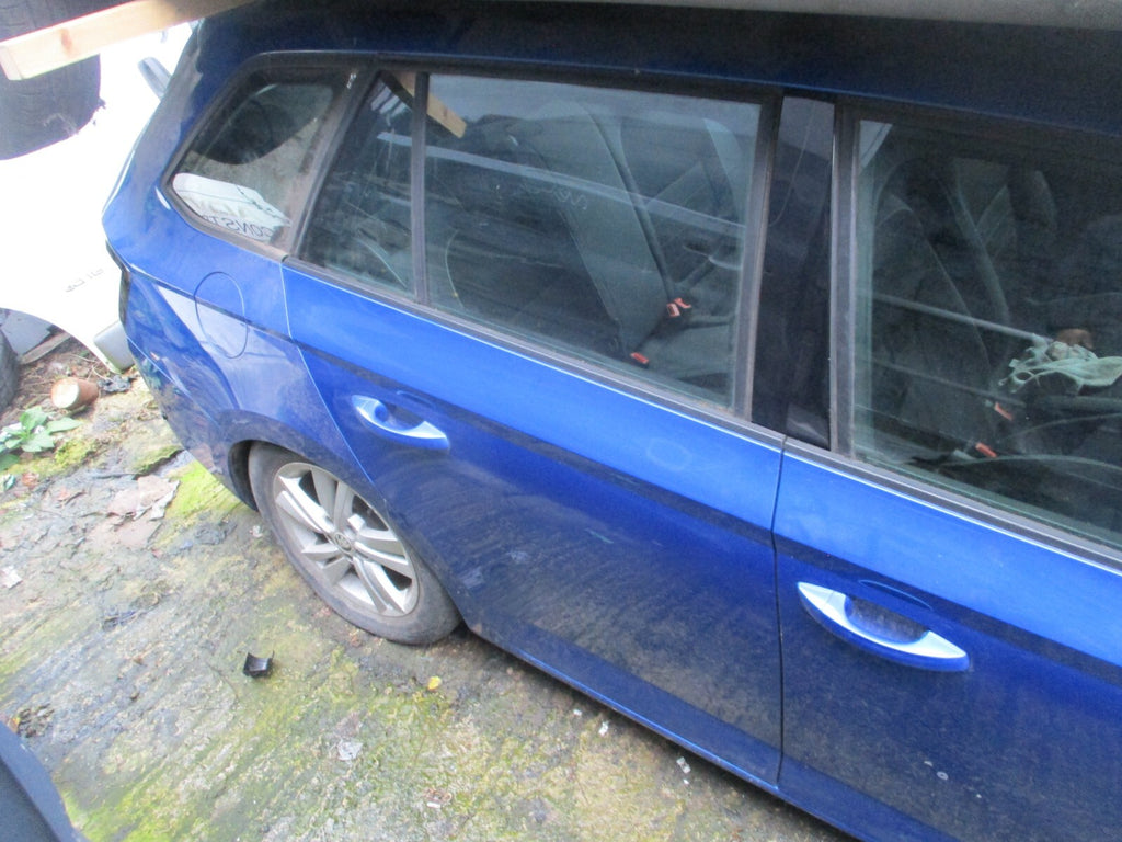 2019 SKODA FABIA MK3 NJ ESTATE OSR DRIVER SIDE REAR BARE DOOR BLUE