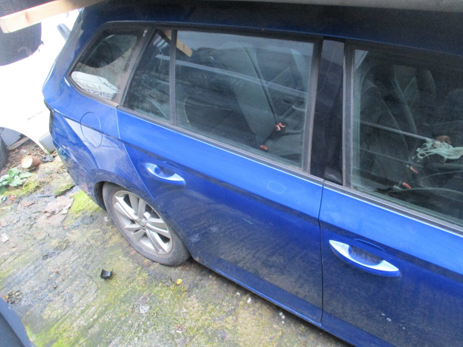 2019 SKODA FABIA MK3 NJ ESTATE OSR DRIVER SIDE REAR BARE DOOR BLUE