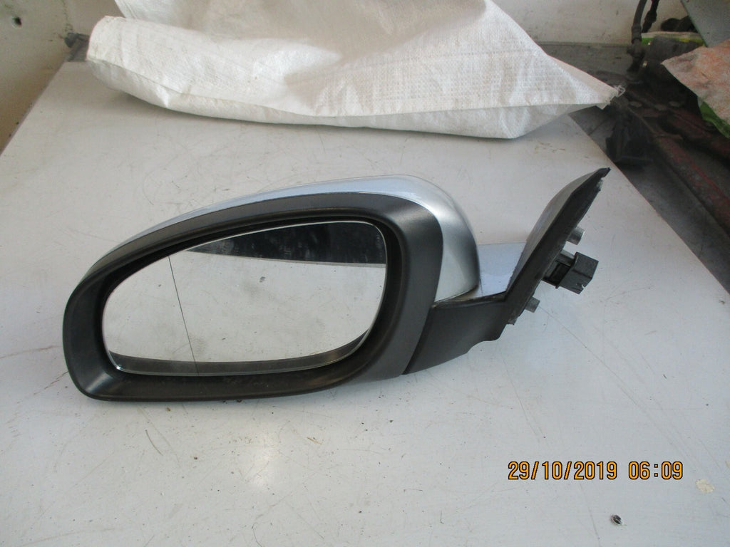 VAUXHALL VECTRA C 2005 NS PASSENGER ELECTRIC DOOR WING MIRROR SILVER 24436149