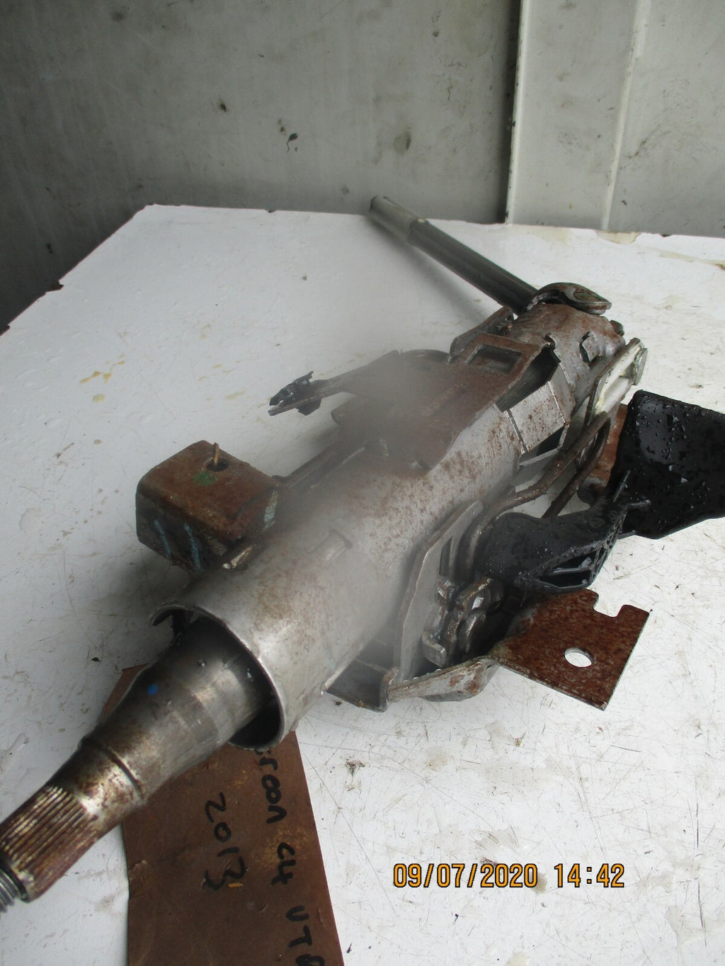 CITROEN C4 PICASSO 2013 ADJUSTABLE STEERING COLUMN WITH LOWER UJ KNUCKLE JOINT
