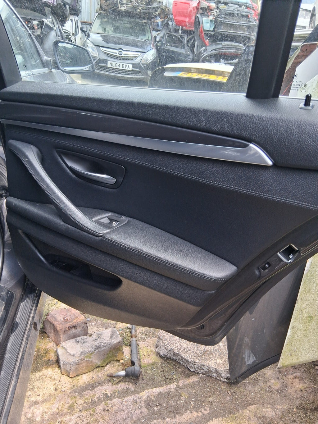 2012 BMW 5 SERIES F10 OSR DRIVER SIDE REAR RIGHT COMPLETE DOOR SOPHISTO GREY II