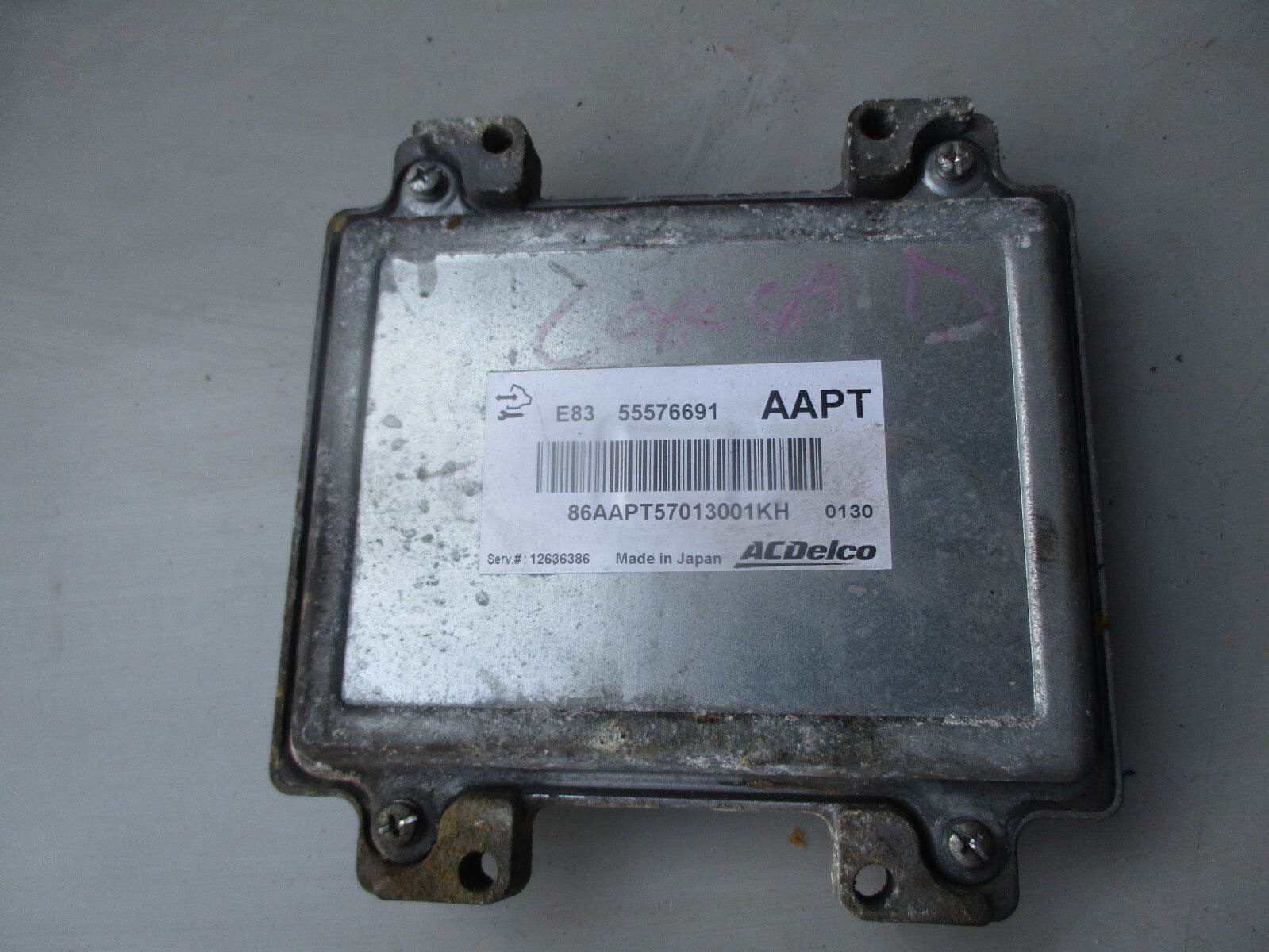 VAUXHALL CORSA D 2010 1.4 PETROL ECU ENGINE CONTROL UNIT 12636386