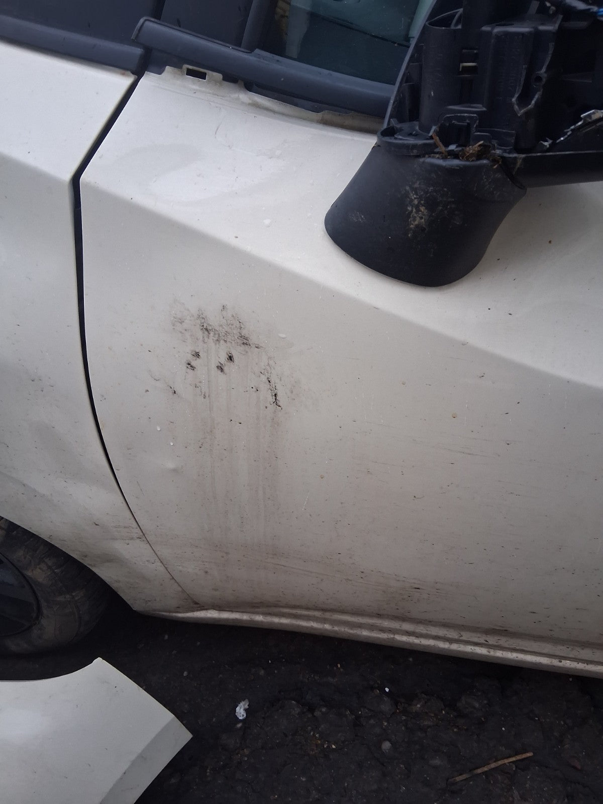 2018 NISSAN MICRA K14 NSF PASSENGER SIDE FRONT LEFT BARE DOOR IVORY D16