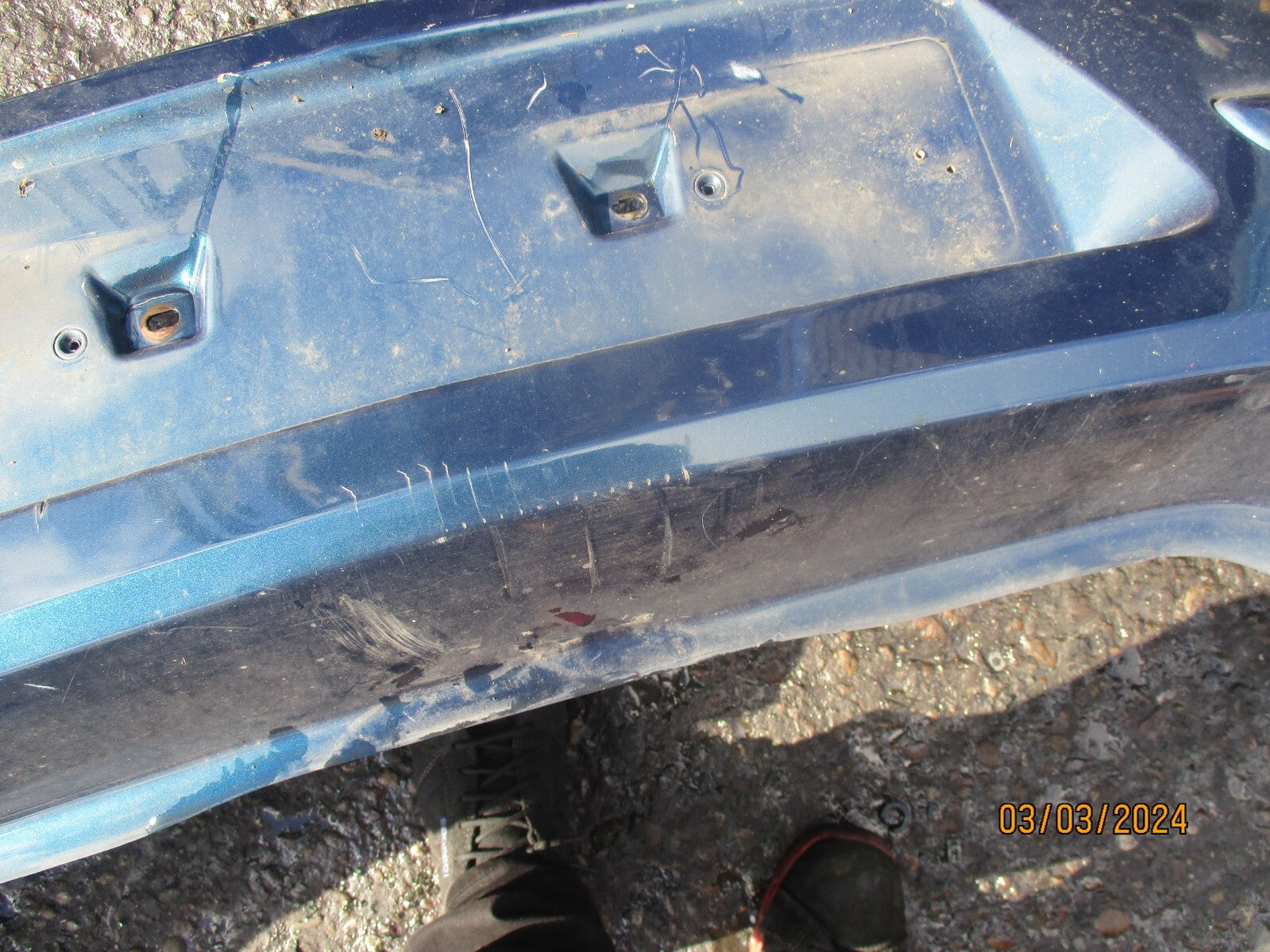 VAUXHALL ASTRA H 2007 REAR COMPLETE BUMPER GREEN