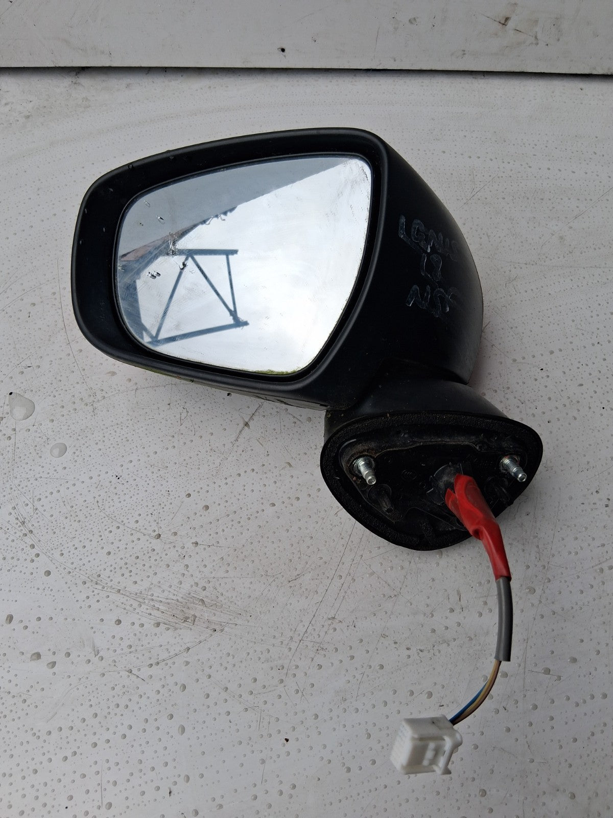 2018 SUZUKI IGNIS NSF PASSENGER SIDE MANUAL FOLD WING MIRROR FERVENT RED ZNB