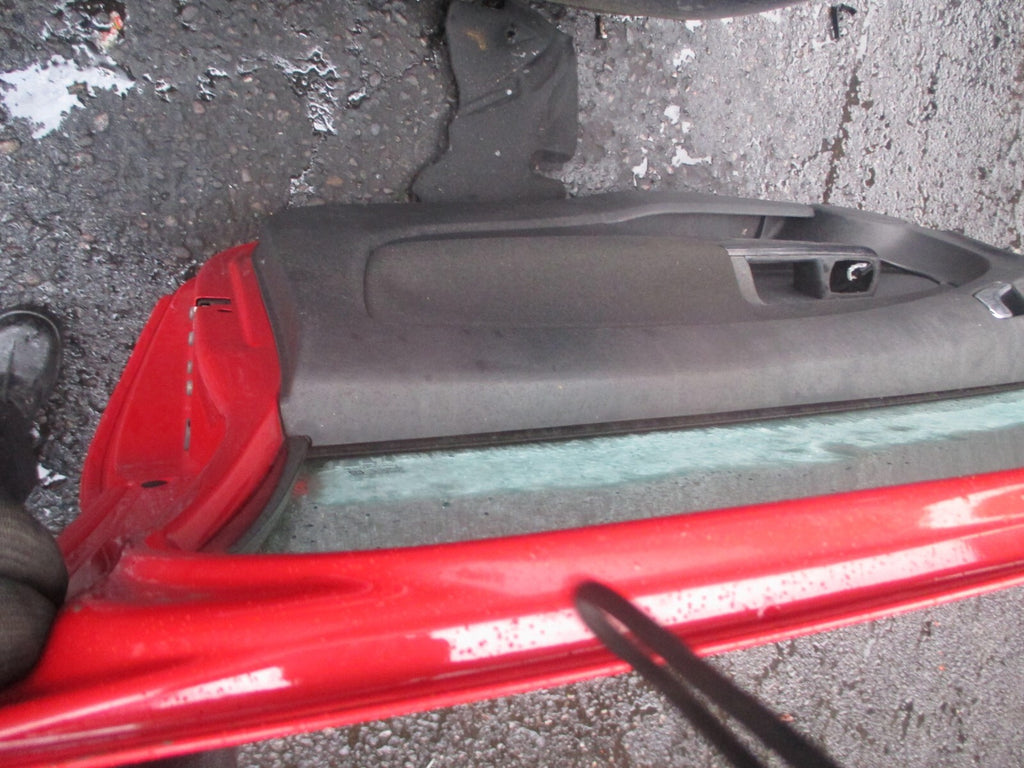 VAUXHALL CORSA D 2009 3 DOOR OS DRIVER SIDE COMPLETE DOOR RED