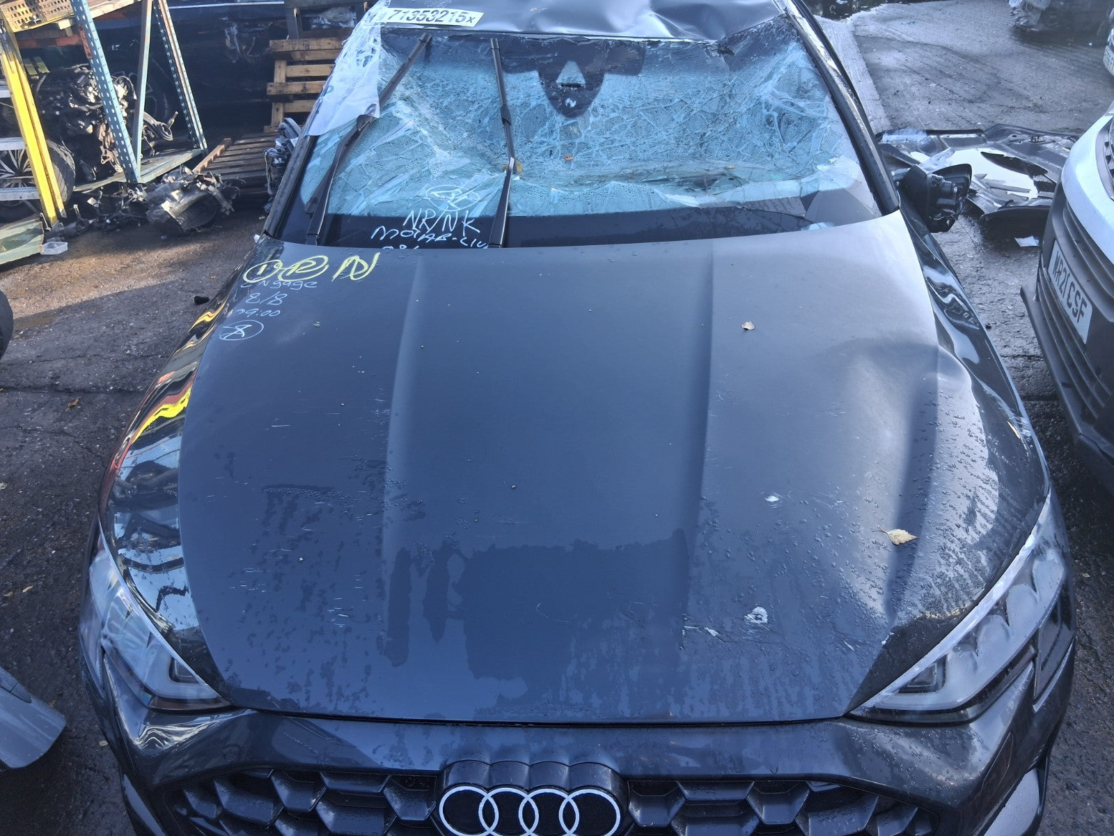 2025 AUDI A3 8Y HATCHBACK FACELIFT FRONT BONNET HOOD PANEL GREY LX7L