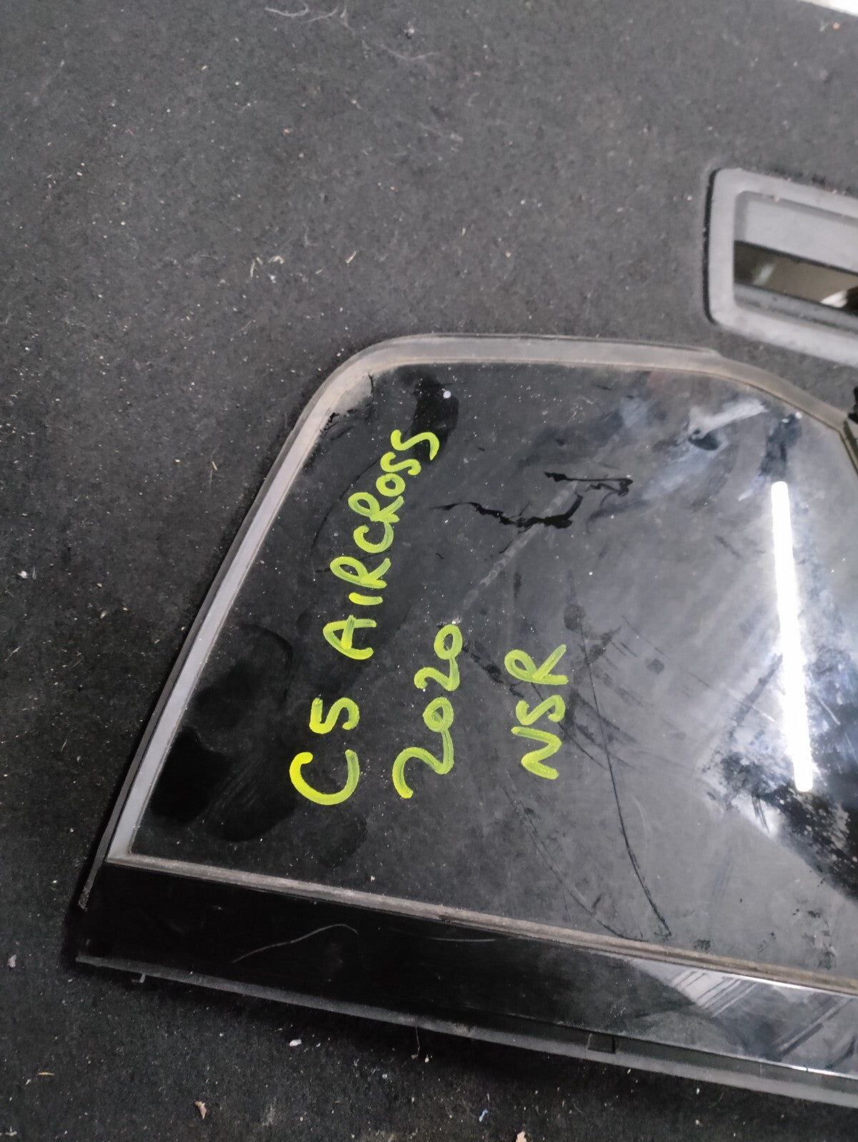 CITROEN C5 AIRCROSS 2020 NSR PASSENGER SIDE REAR QUARTER GLASS