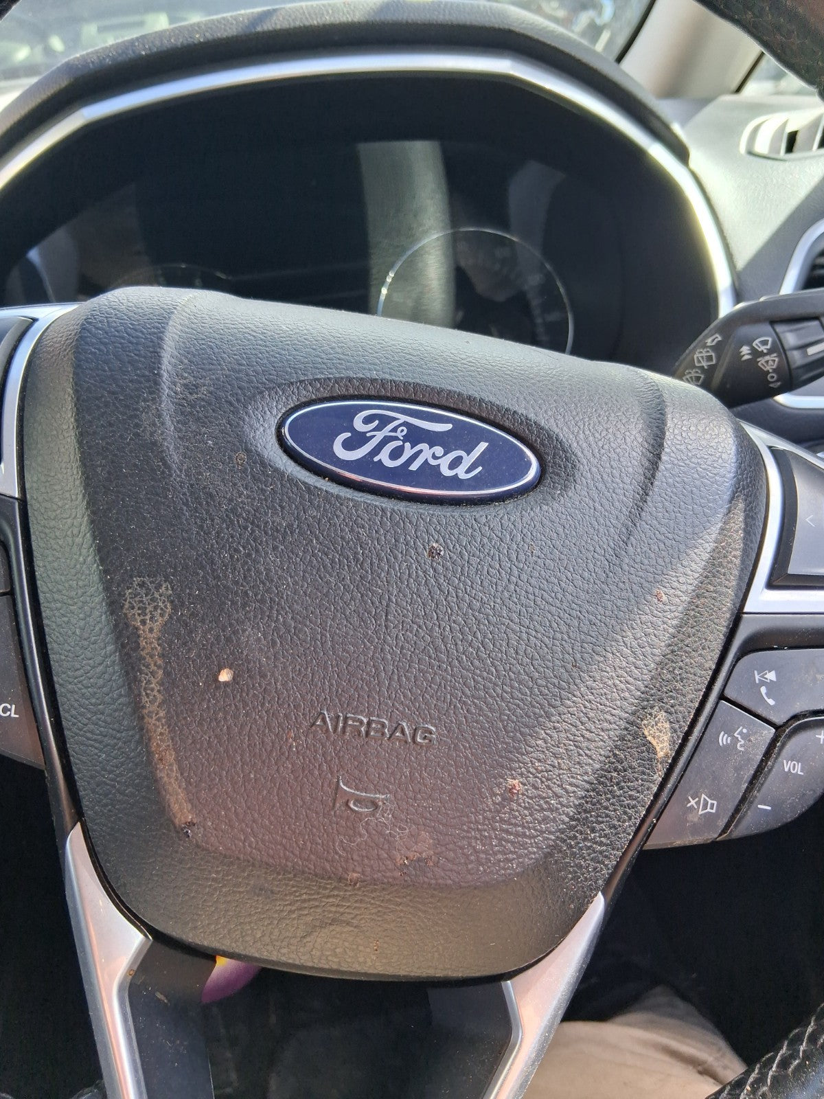 2017 FORD S MAX MK2 STEERING WHEEL AIRBAG BLACK
