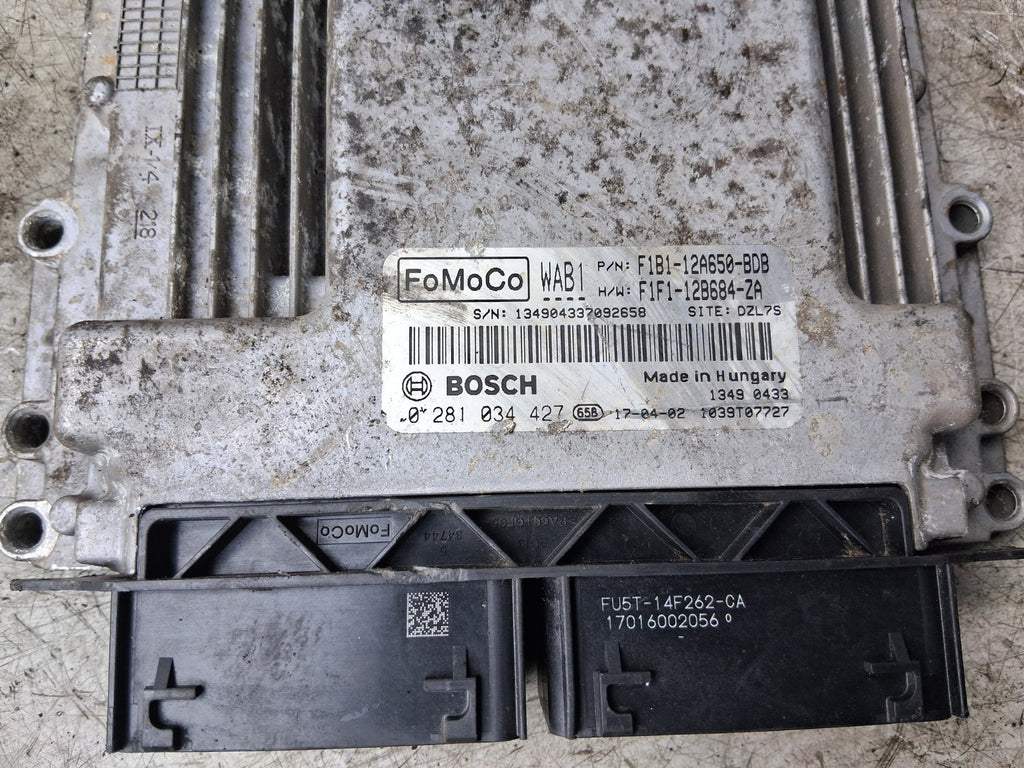 2017 FORD FIESTA MK7 ECU ENGINE CONTROL UNIT F1B112A650BDB