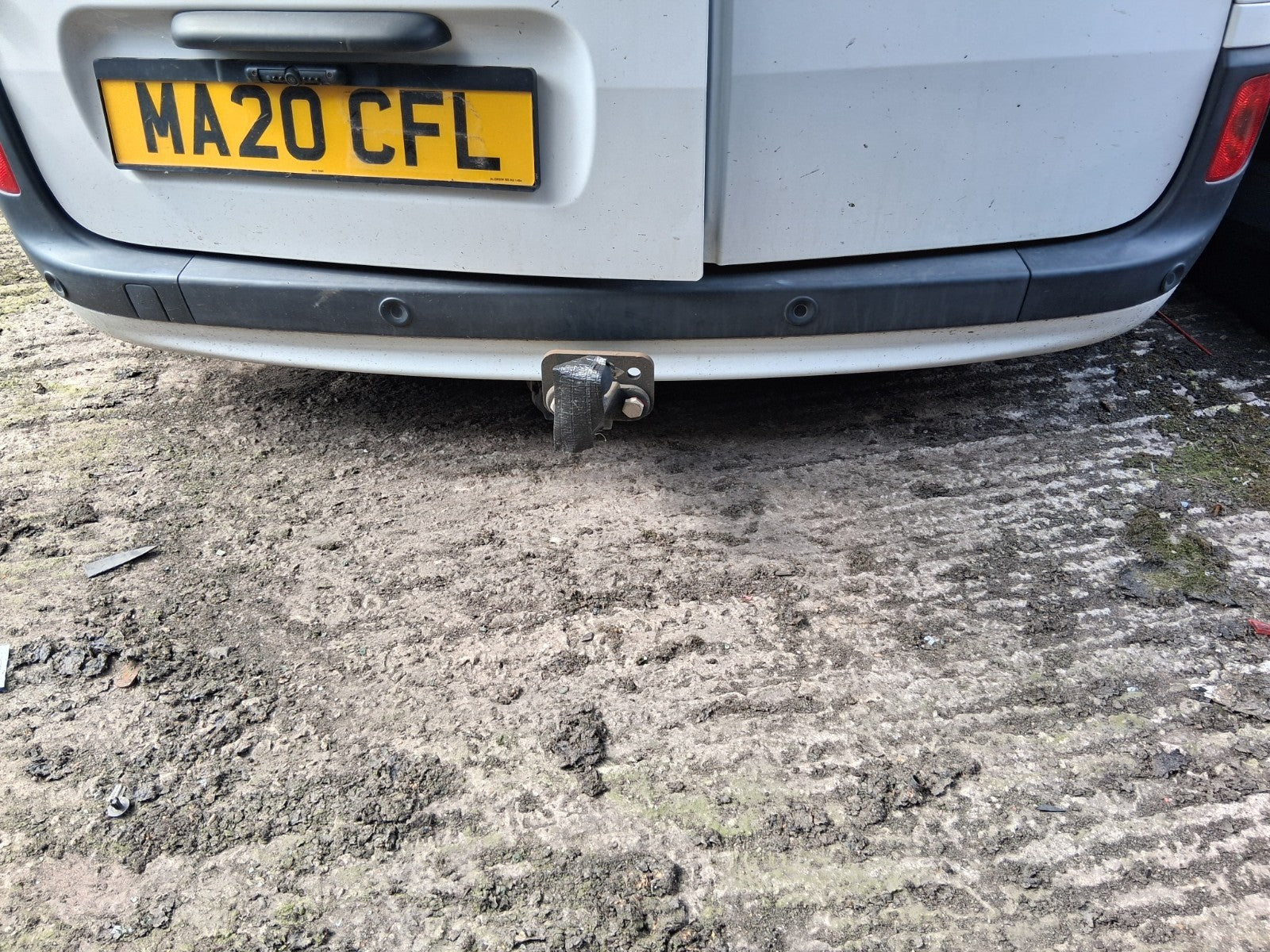 2020 RENAULT KANGOO MK2 FACELIFT COMPLETE REAR BUMPER WITHOUT TOW BAR