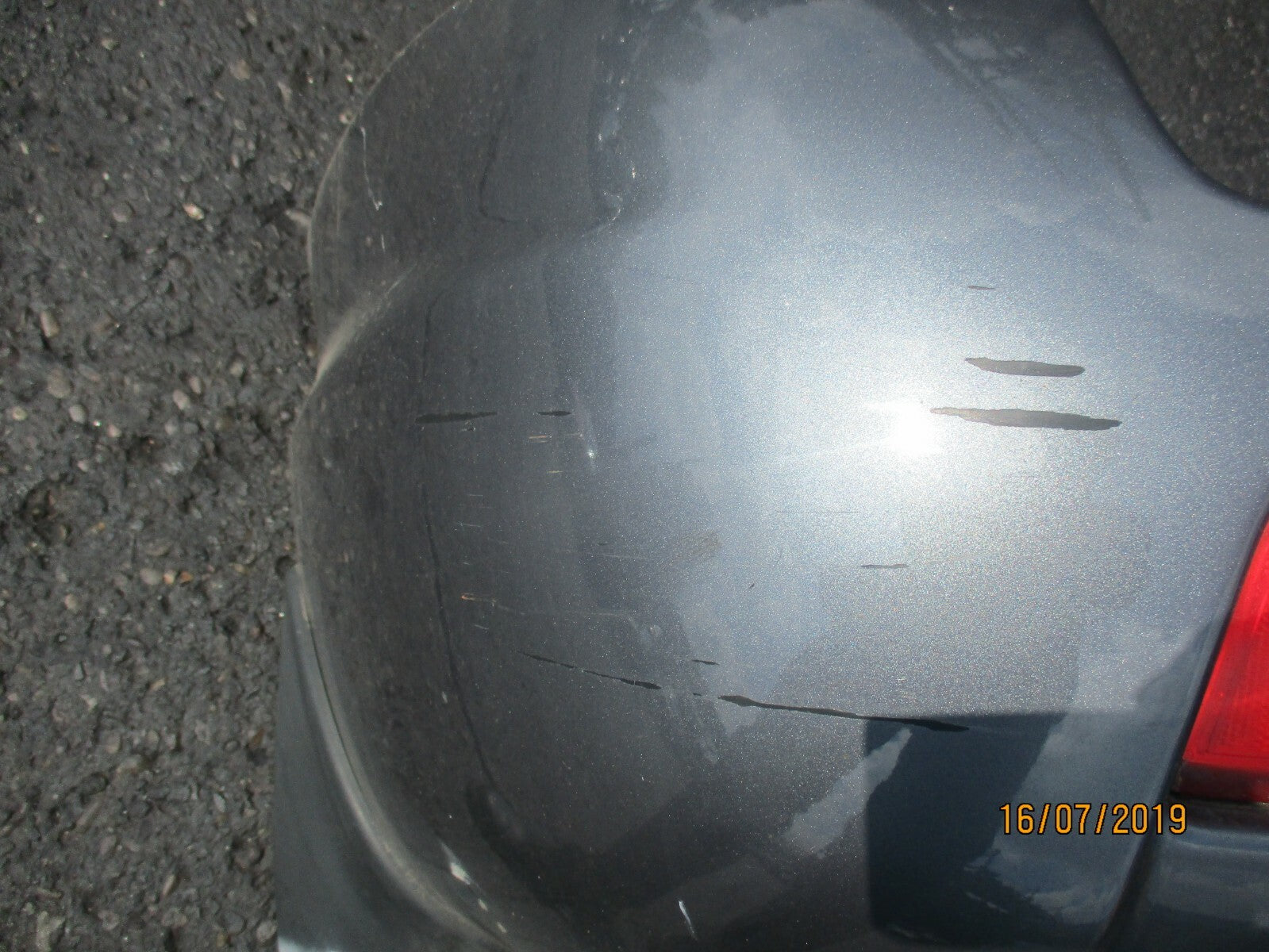 HYUNDAI SANTA FE MK1 REAR COMPLETE BUMPER GREY