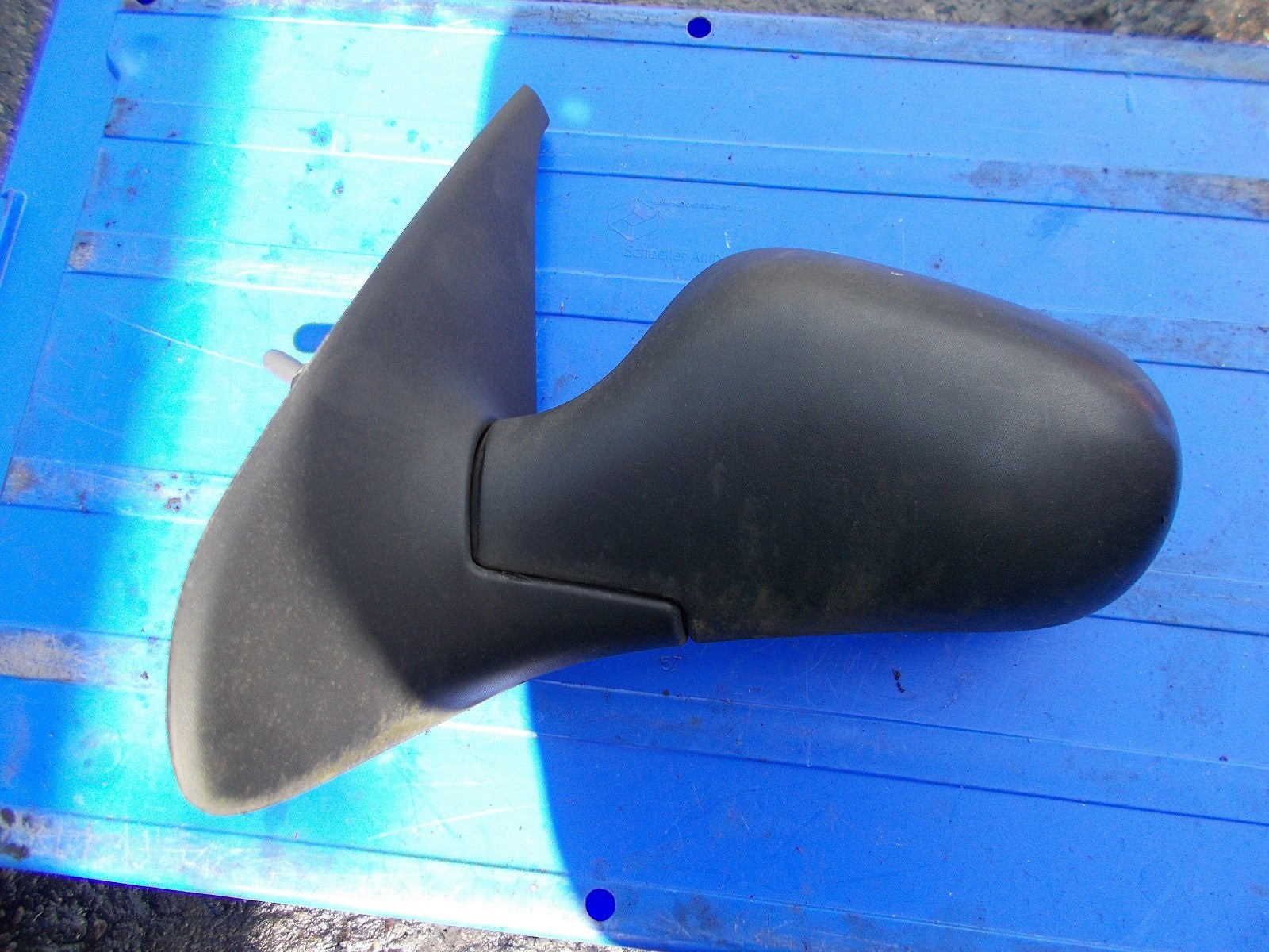 1999 RENAULT CLIO MK2 NS PASSENGER SIDE MANUAL WING MIRROR E2017005 BLACK