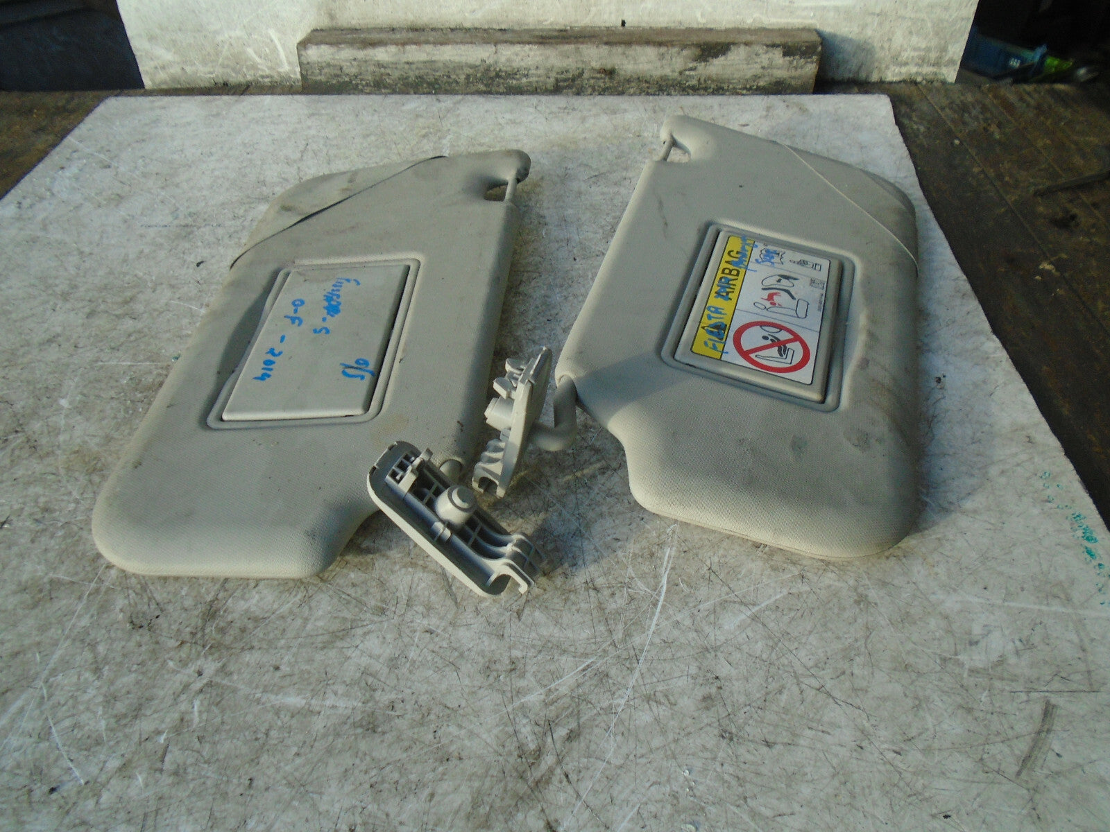 FORD FIESTA MK7 2014 FRONT SUN VISOR DRIVER PASSENGER SIDE