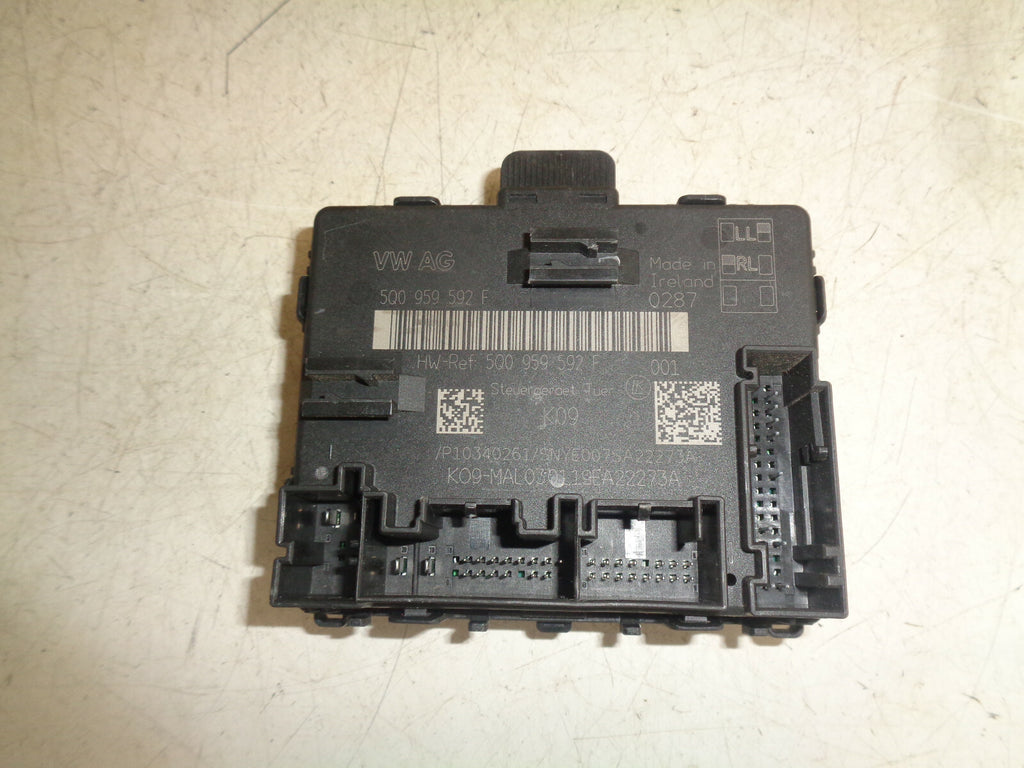 AUDI A3 8V 2017 NSF PASSENGER SIDE FRONT DOOR CONTROL MODULE UNIT 5Q0959592F