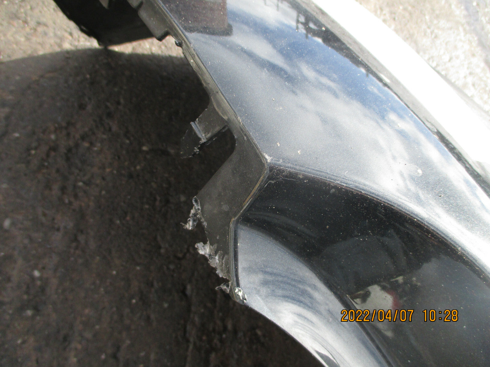 VAUXHALL CORSA D VAN 3 DOOR FACELIFT REAR BUMPER BLACK SILVER PLASTIC TRIM