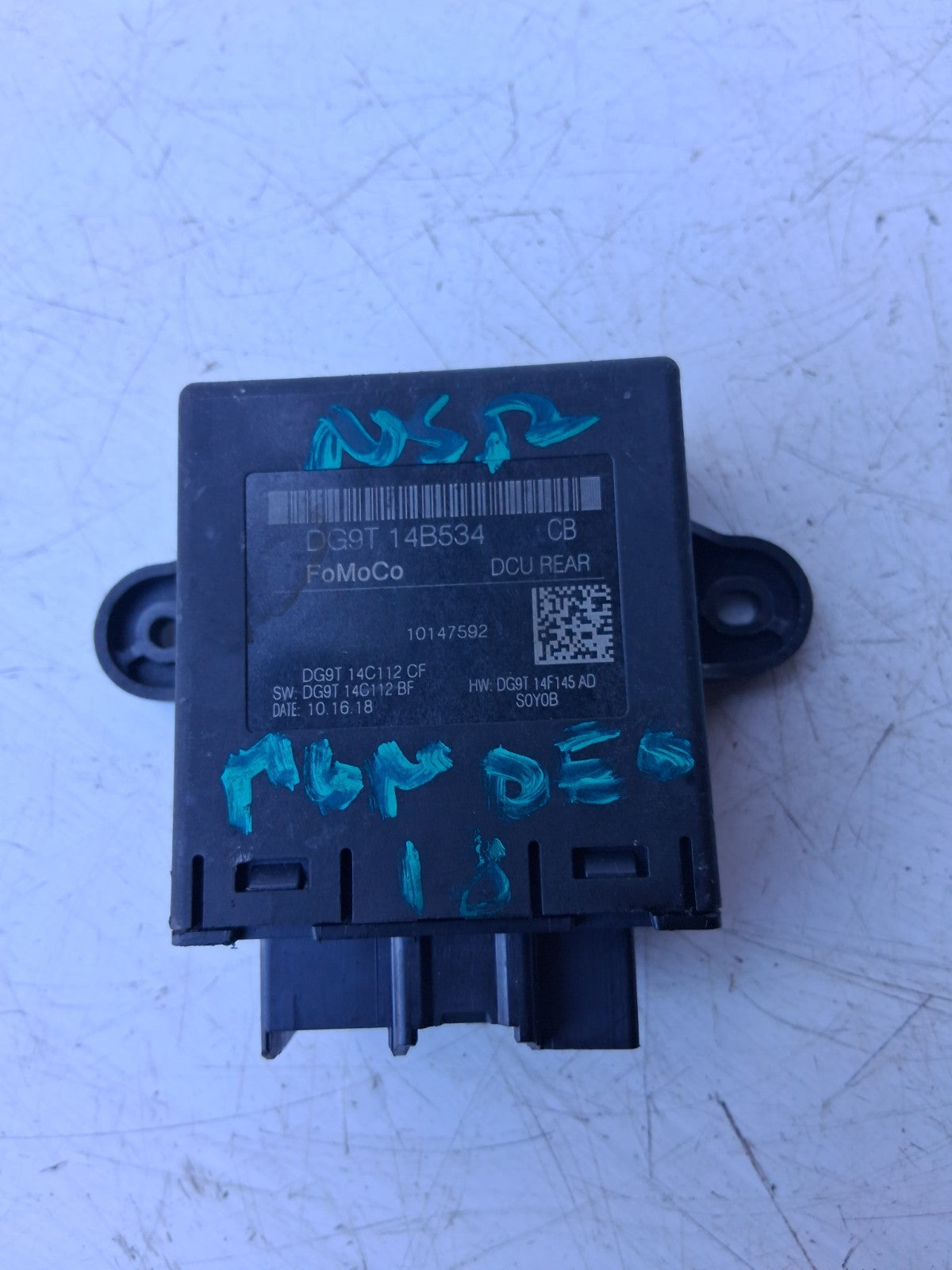 2018 FORD NSR REAR NEAR LEFT SIDE MONDEO DOOR LOCKING PUMP CONTROL UNIT 10147592