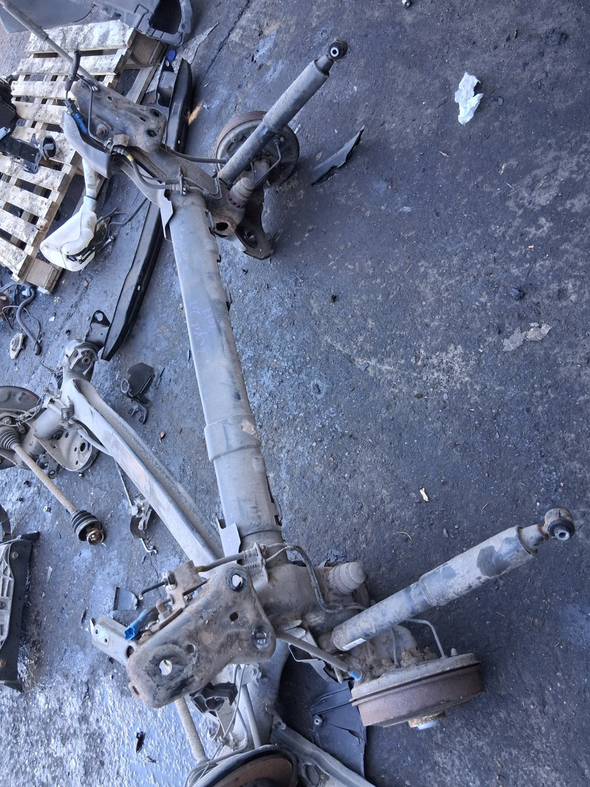 2012 PEUGEOT 208 COMPLETE REAR AXLE DISC TYPE