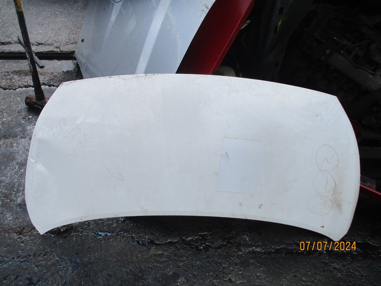 2023 KIA PICANTO MK3 JA FRONT BONNET PANEL WHITE DENTS