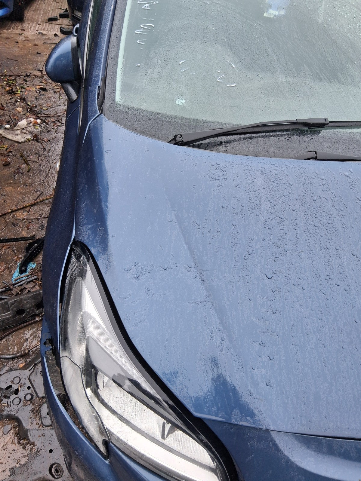 2017 VAUXHALL CORSA E FRONT BONNET HOOD PANEL DARK SEA BLUE METALLIC Z22W