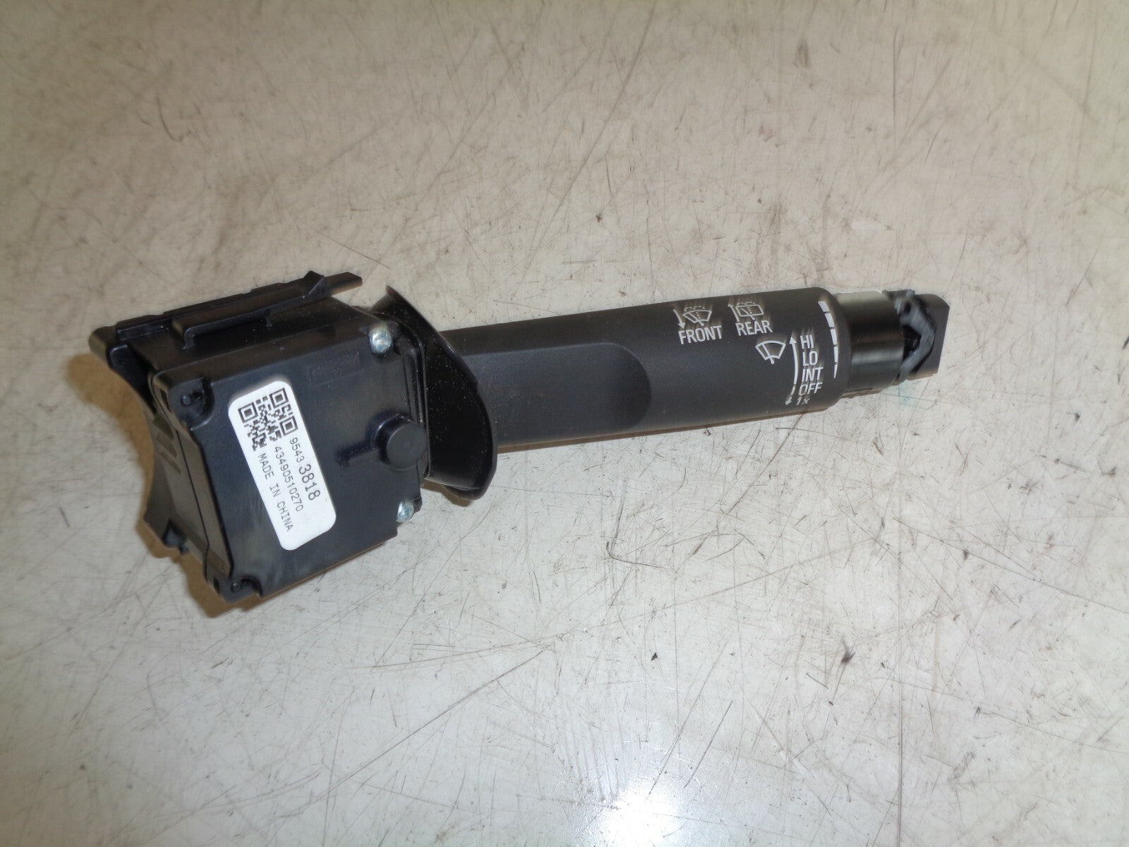 VAUXHALL ASTRA J 2014 WINDSCREEN WIPER STALK 95433818