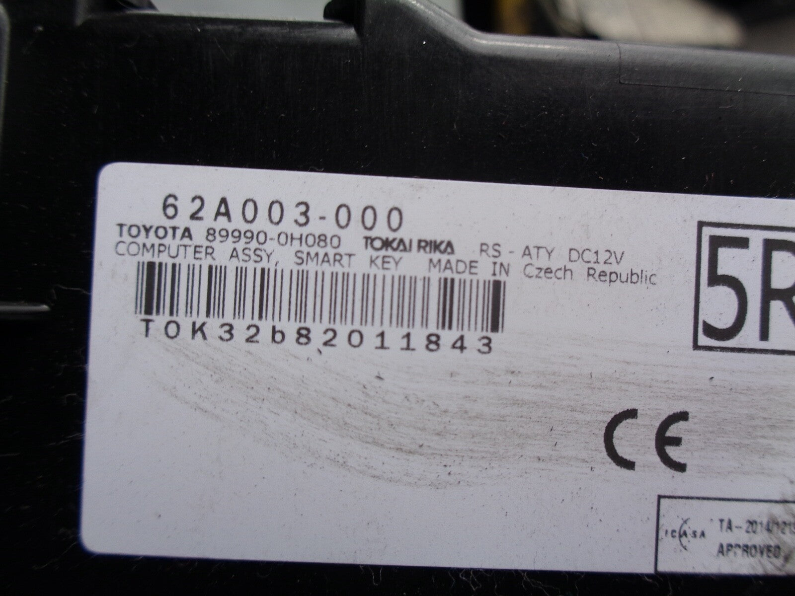 PEUGEOT 108 2015 1.0 PETROL ECU MODULE 89990 0H080