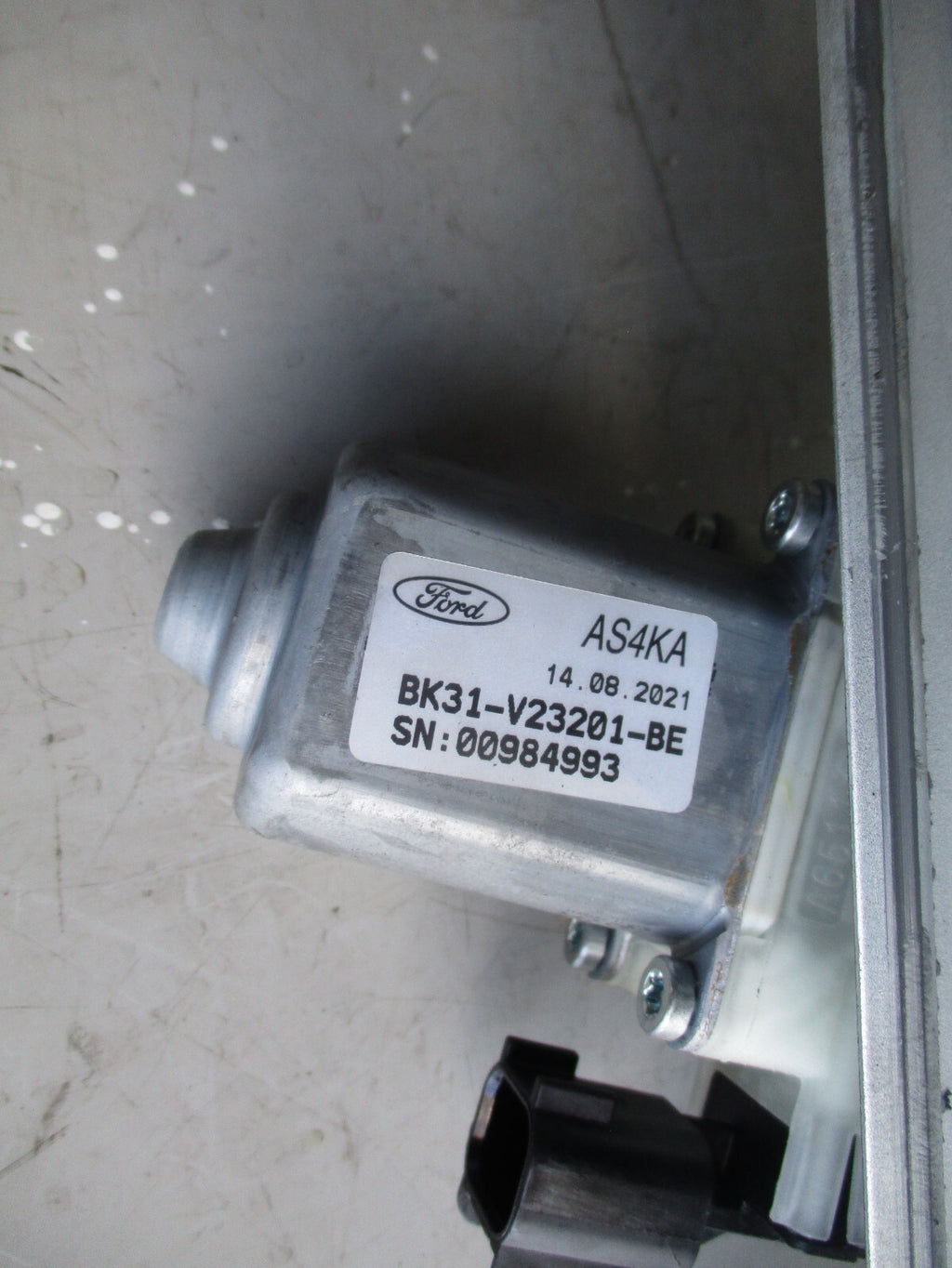 2021 FORD TRANSIT MK8 NSF PASSENGER FRONT WINDOW MOTOR REGULATOR BK31V23201BE