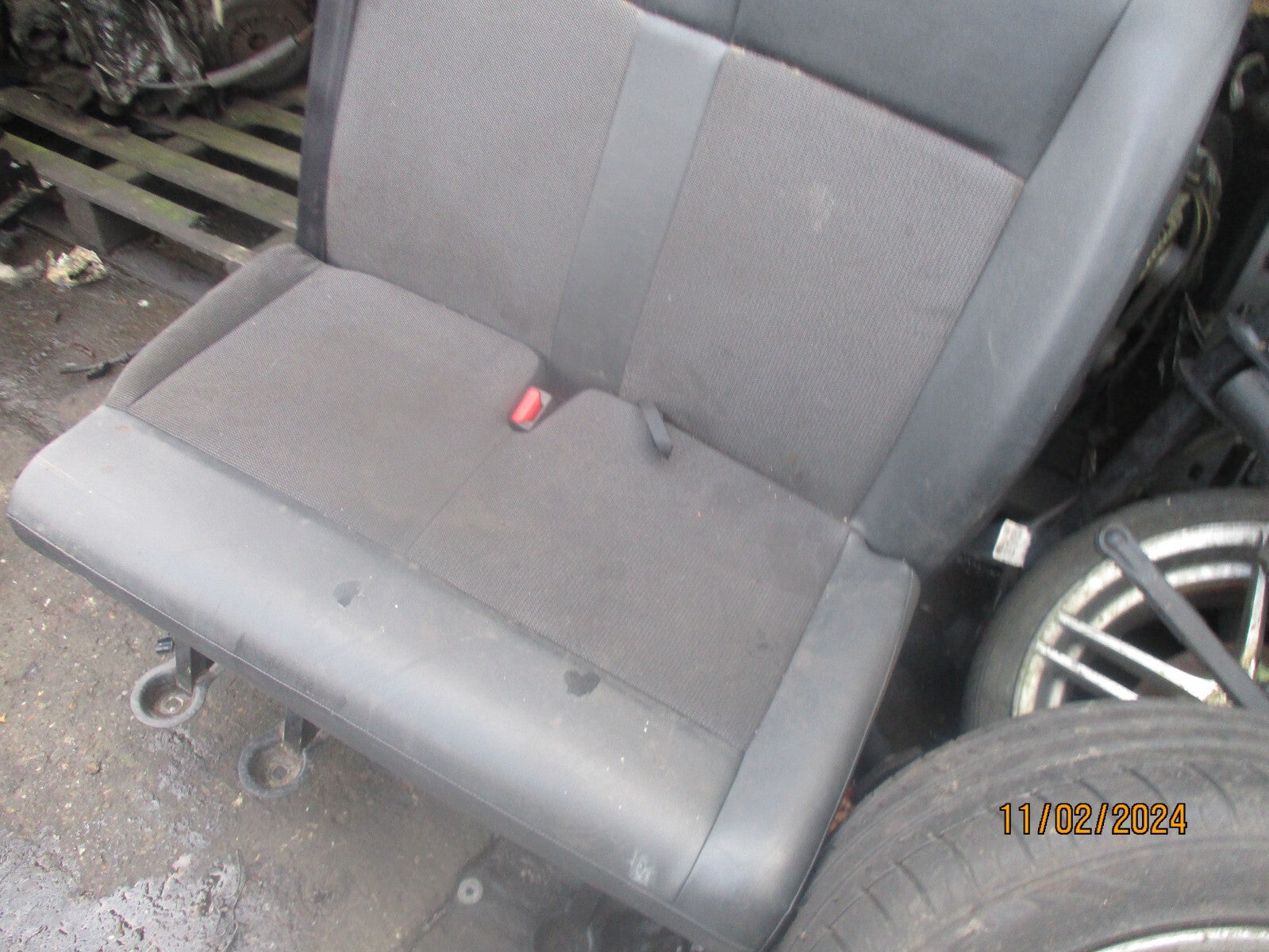 VAUXHALL VIVARO MK3 2021 NSF PASSENGER FRONT DOUBLE TWIN SEAT HALF LEATHER