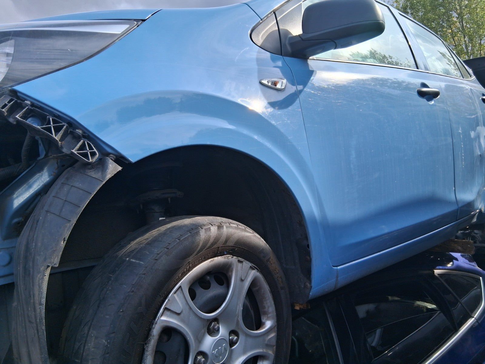 2019 KIA PICANTO MK3 NSF PASSENGER SIDE FRONT WING PANEL BLUE