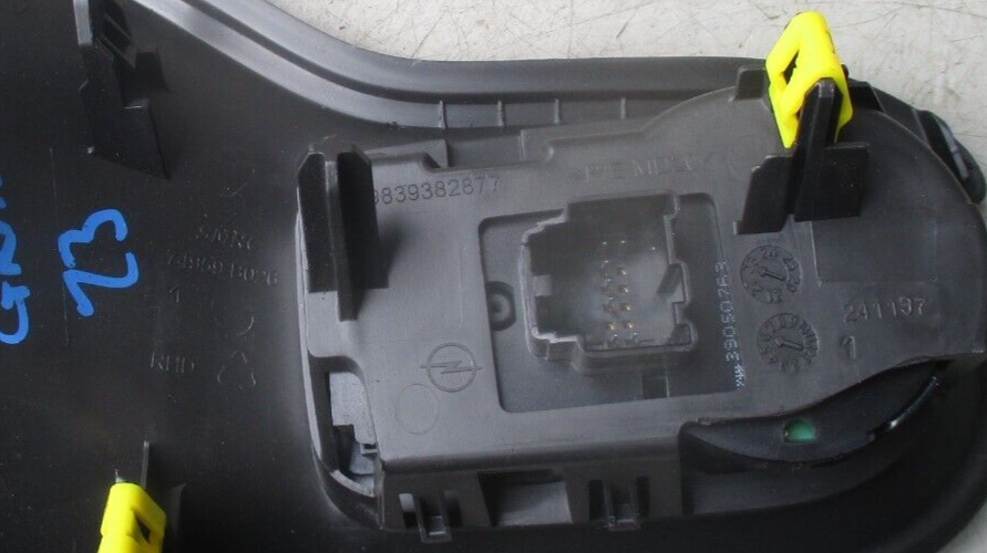 2023 VAUXHALL GRANDLAND HEADLIGHT ADJUSMENT SWITCH 39050763