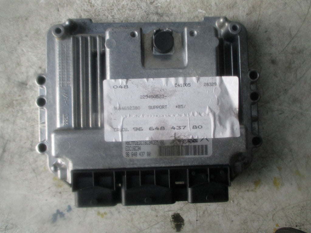 2009 CITROEN C4 HDI ENGINE CONTROL UNIT ECU 9664843780